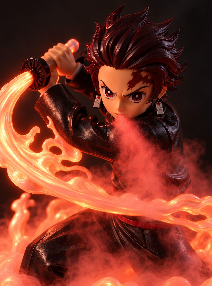 Tanjiro Water Breathing Mist Diffuser Figure – red mist close-up | Demon Slayer