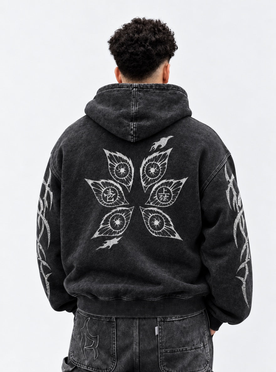 Six Eyes – Hoodie – model shot | Demon Slayer