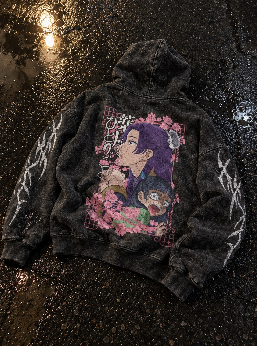 Jinshi Cherry Blossom – Hoodie – flat-lay | Apothecary Diaries