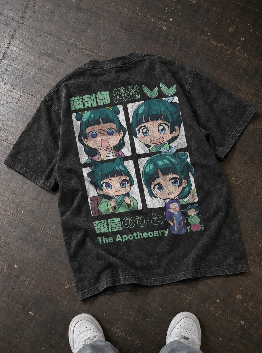 Maomao Moods – T-Shirt – flat-lay | Apothecary Diaries