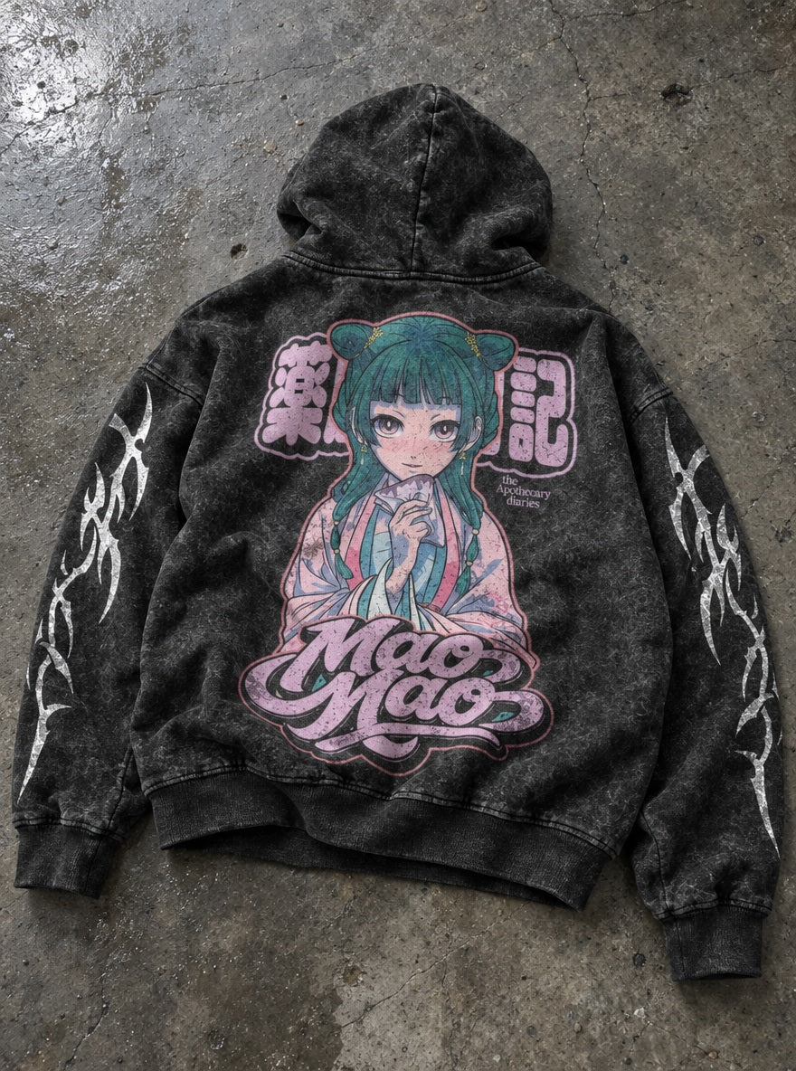 Maomao Blush – Hoodie – flat-lay | Apothecary Diaries