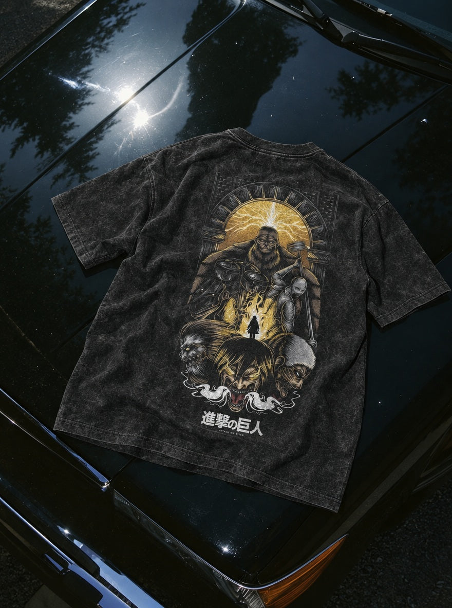 Titan Shifters – T-Shirt – flat-lay | Attack on Titan