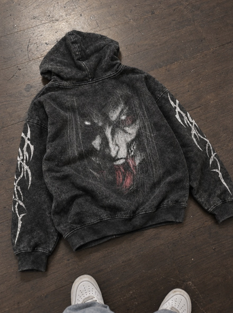 Eren Glare – Hoodie – flat-lay | Attack on Titan
