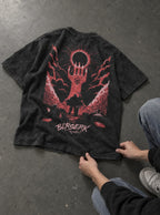 Red Eclipse Hand – T-Shirt – flat-lay | Berserk