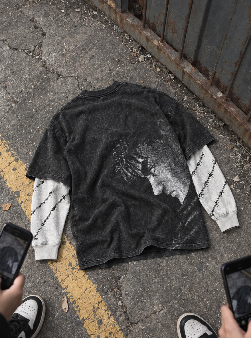Bowed Head Guts – Double Sleeves – flat-lay | Berserk
