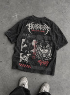 Guts Manga Collage – T-Shirt – flat-lay | Berserk