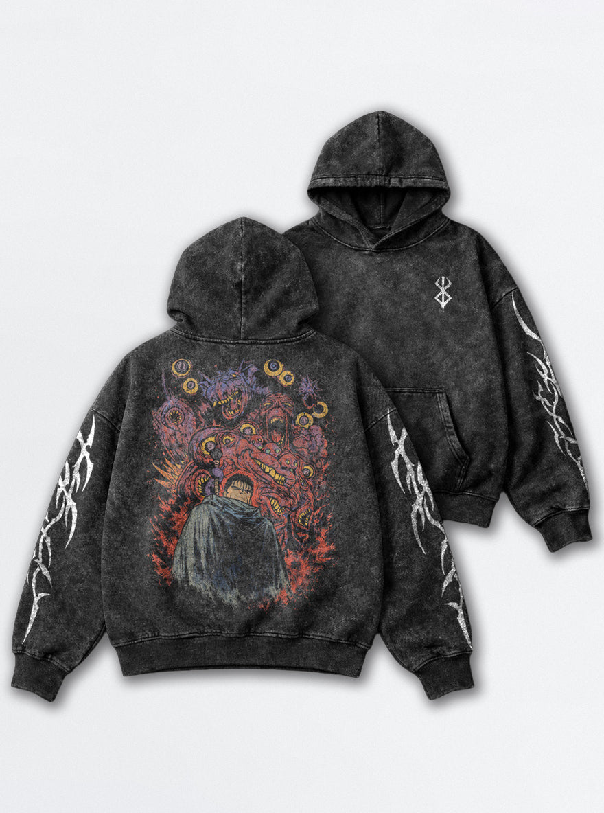 Guts Demon Swarm – Hoodie – mockup | Berserk