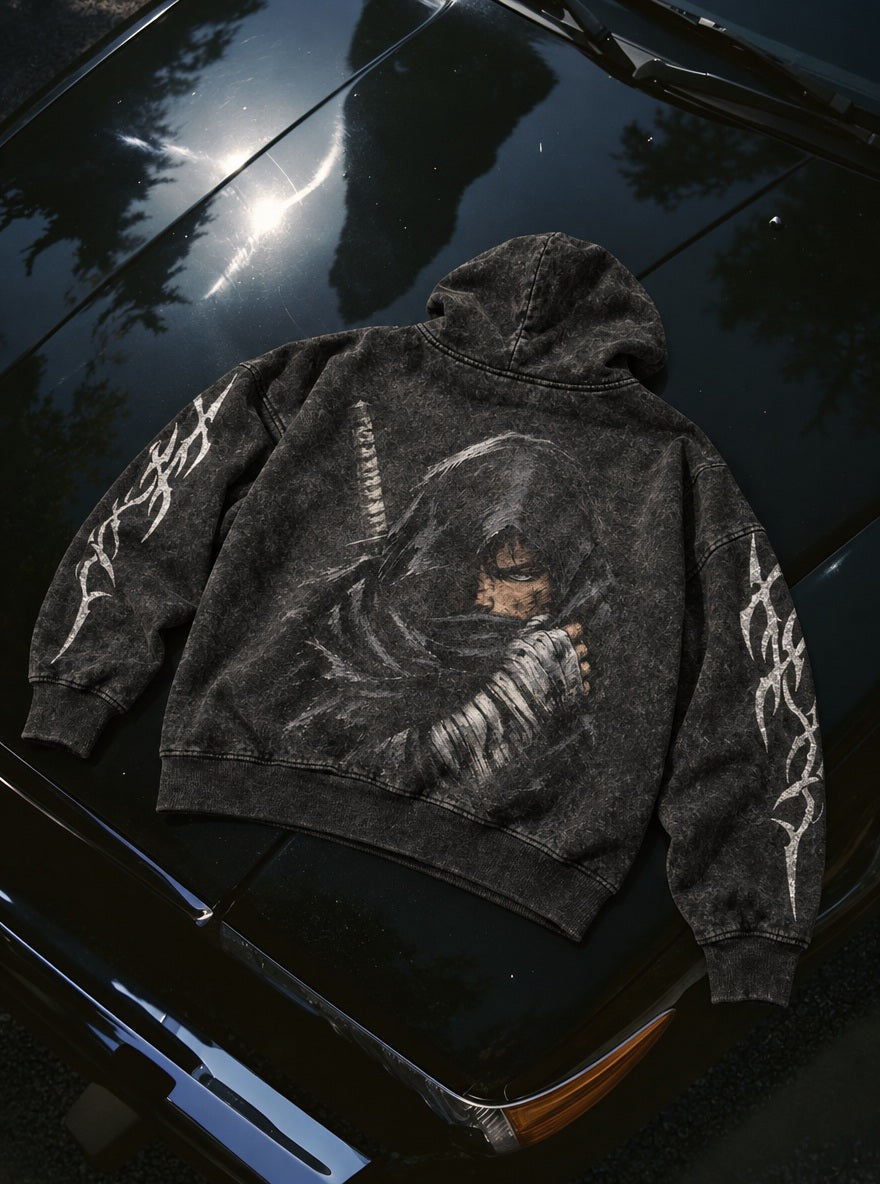 Hooded Guts – Hoodie – flat-lay | Berserk