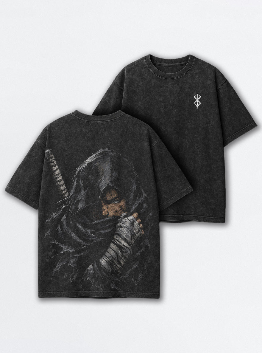 Hooded Guts – T-Shirt – mockup | Berserk