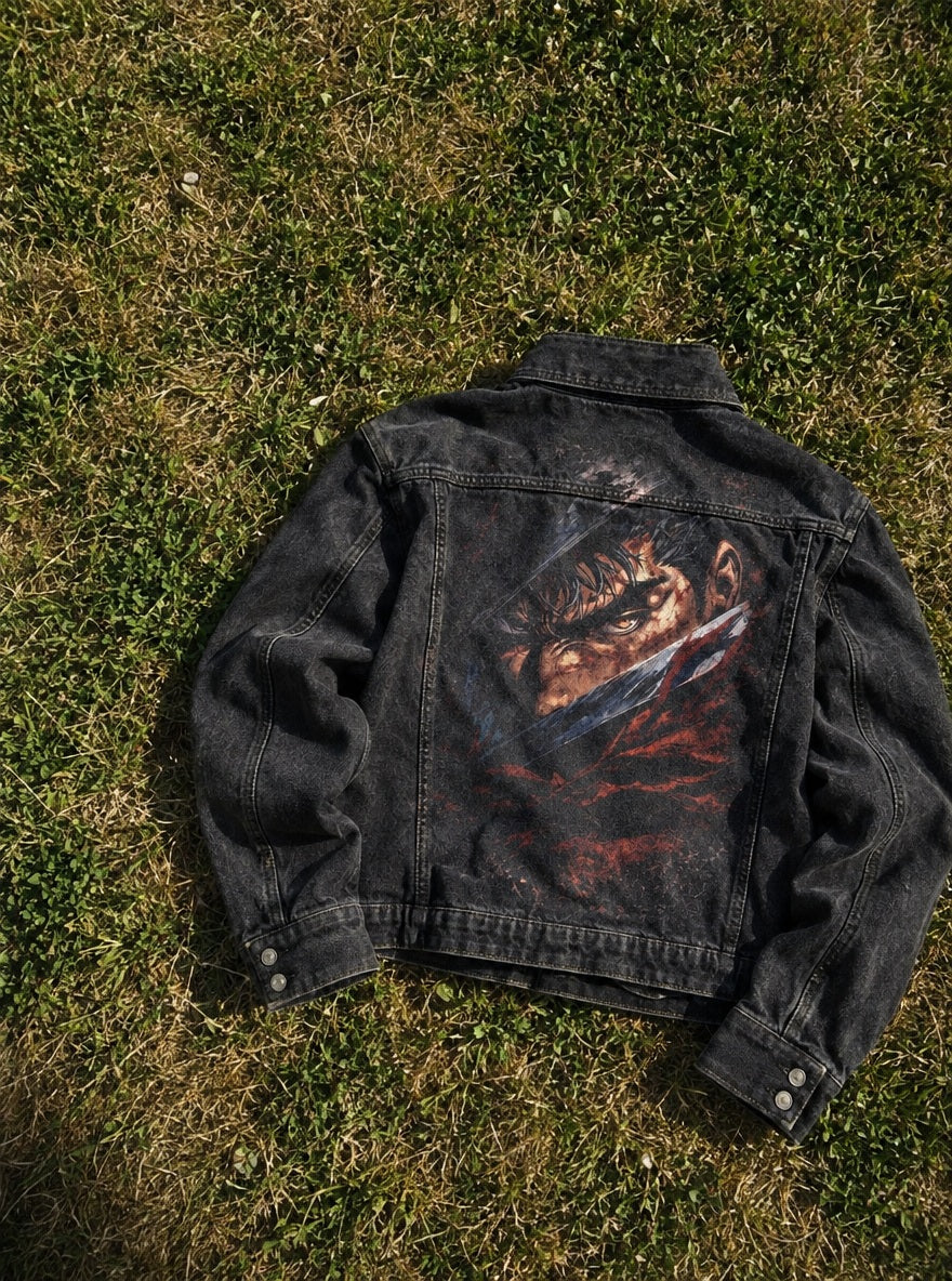 Rogue Jacket – Guts Blade Glare – flat-lay | Berserk