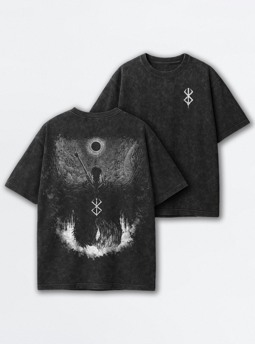 Black Sun Silhouette – T-Shirt – mockup | Berserk