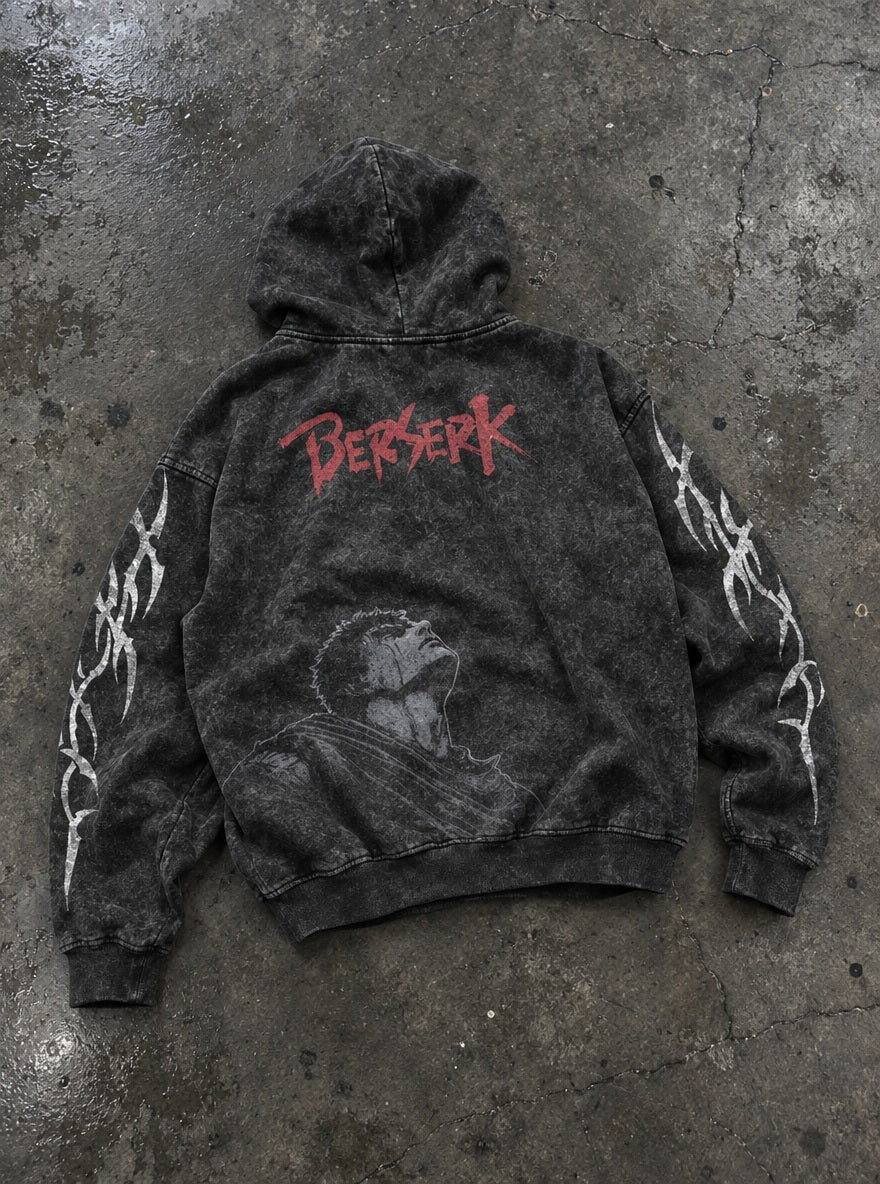 Skyward Guts – Hoodie – flat-lay | Berserk