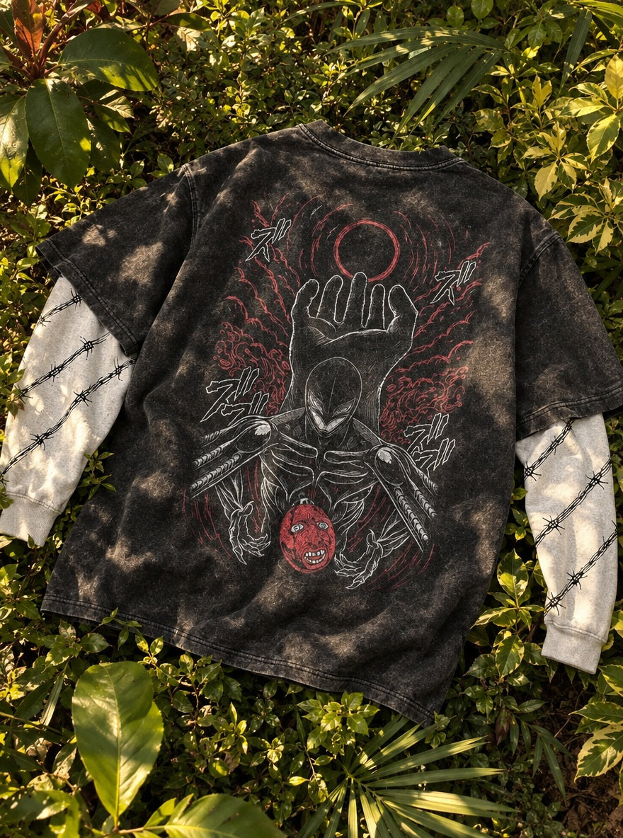 Femto Behelit – Double Sleeves – flat-lay | Berserk