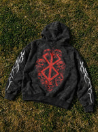 Skull Brand – Hoodie – flat-lay | Berserk