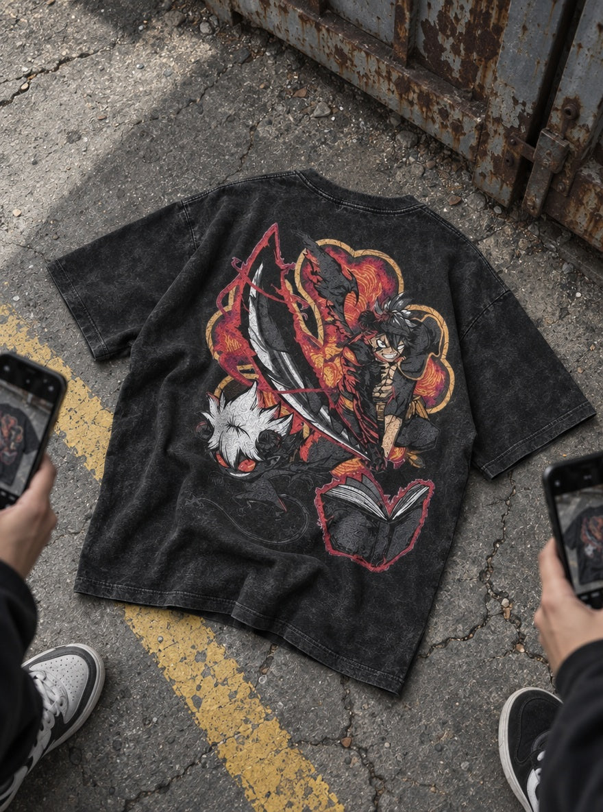 Asta Devil Union – T-Shirt – flat-lay | Black Clover