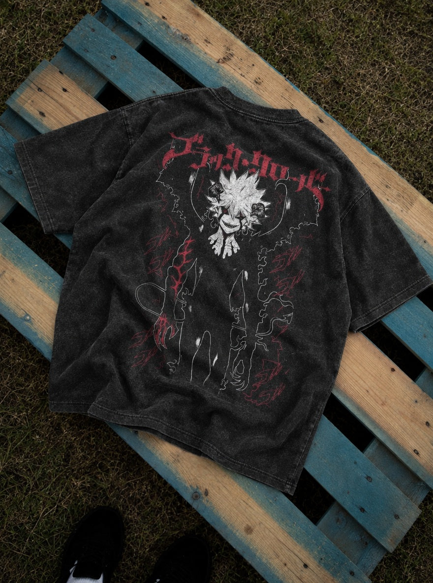 Black Asta – T-Shirt – flat-lay | Black Clover