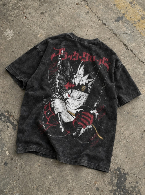 Asta Twin Swords – T-Shirt – flat-lay | Black Clover