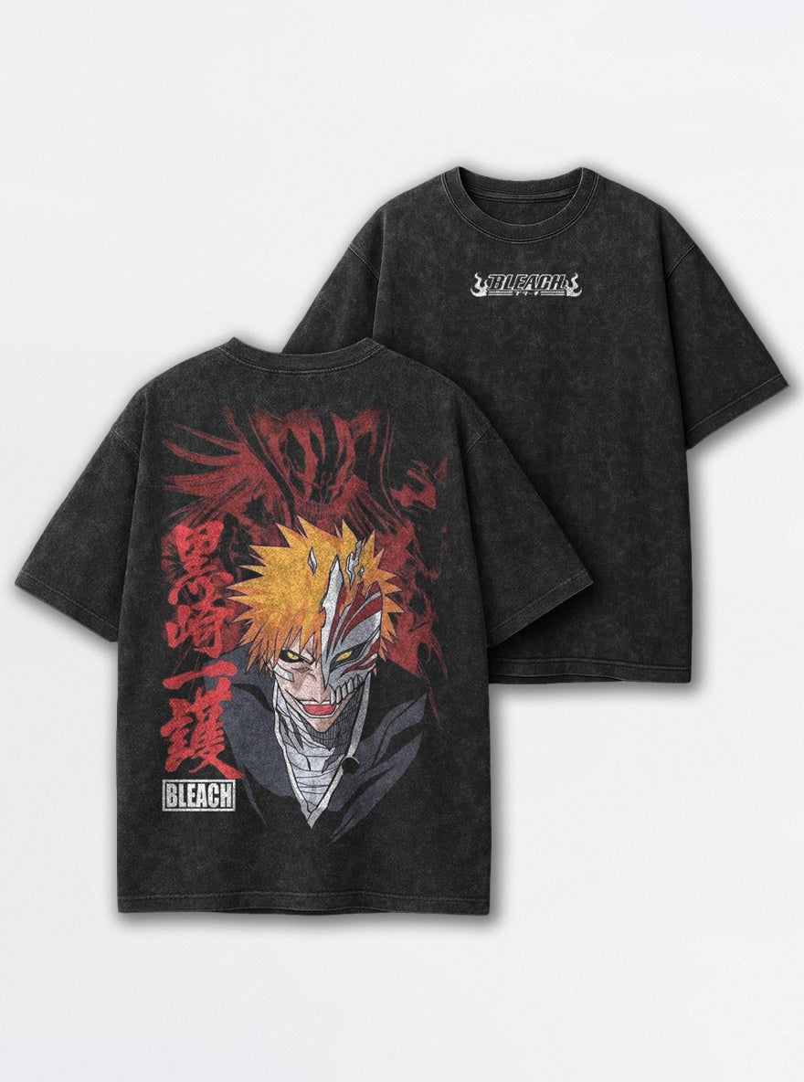 Crimson Mask Ichigo – T-Shirt – mockup | Bleach