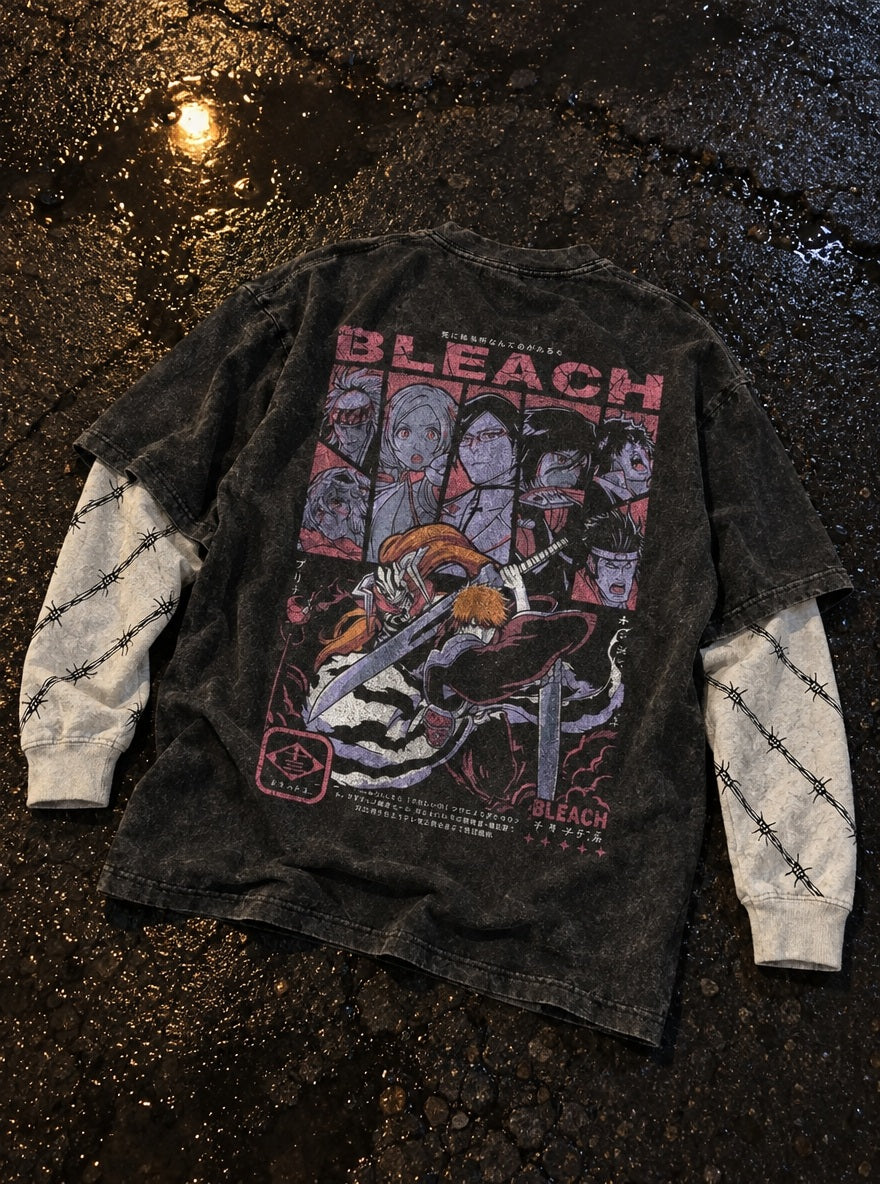 Ichigo & Allies – Double Sleeves – flat-lay | Bleach