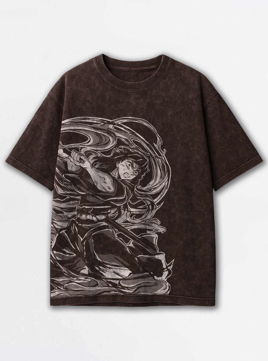 Muichiro Mist – Brown T-Shirt – mockup | Demon Slayer