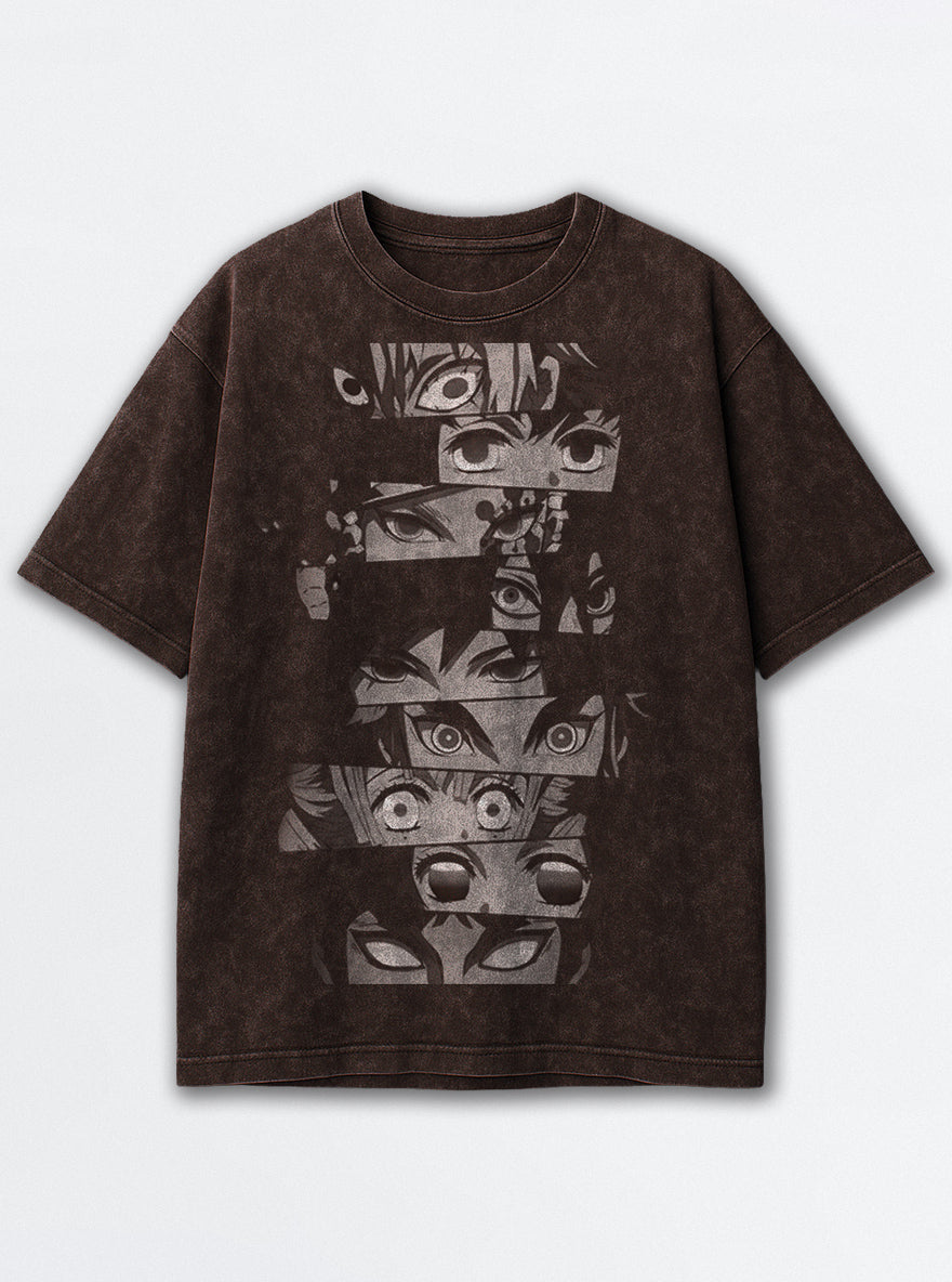 Hashira Eyes – Brown T-Shirt – mockup | Demon Slayer