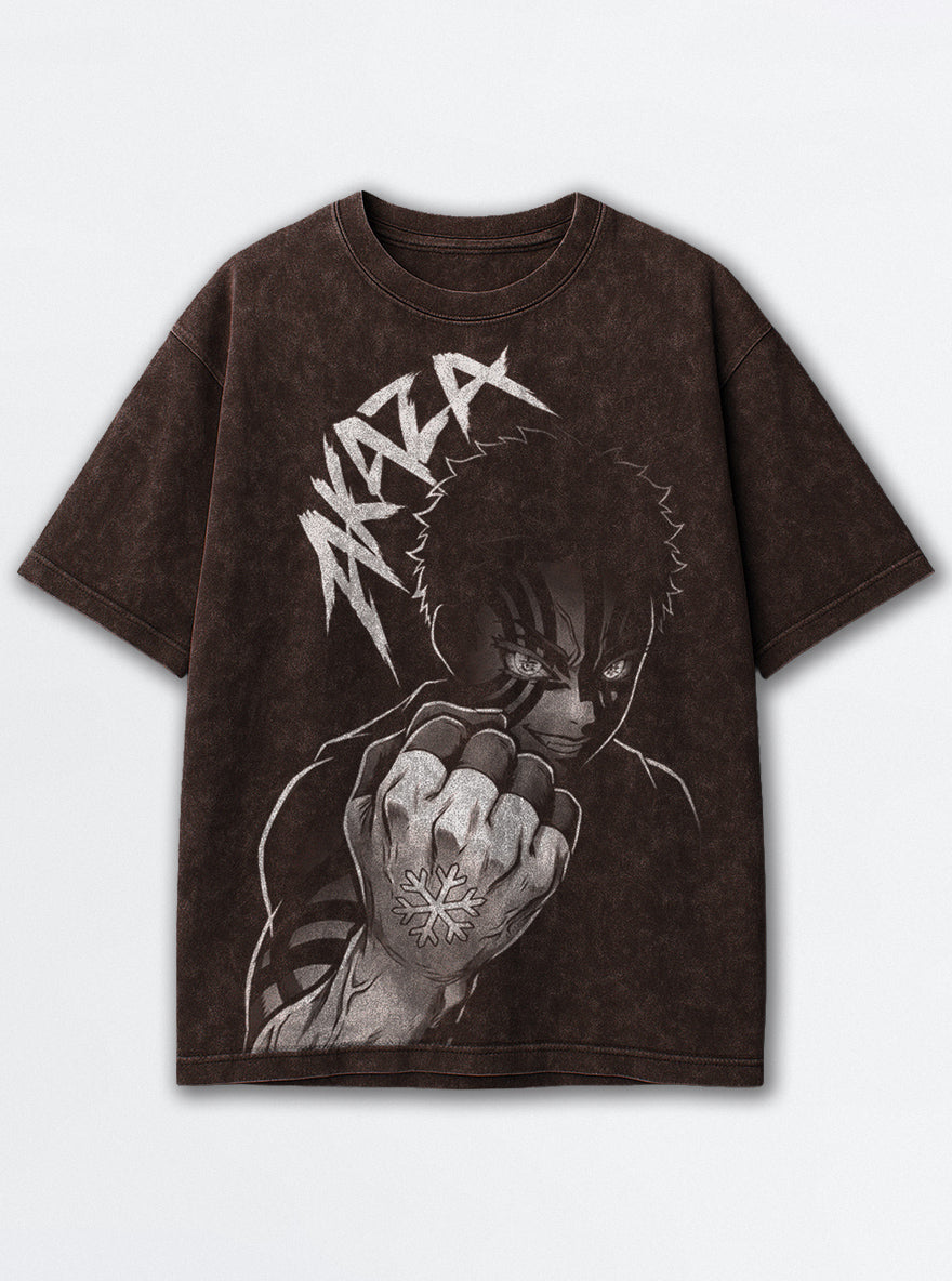 Akaza Fist – Brown T-Shirt – mockup | Demon Slayer