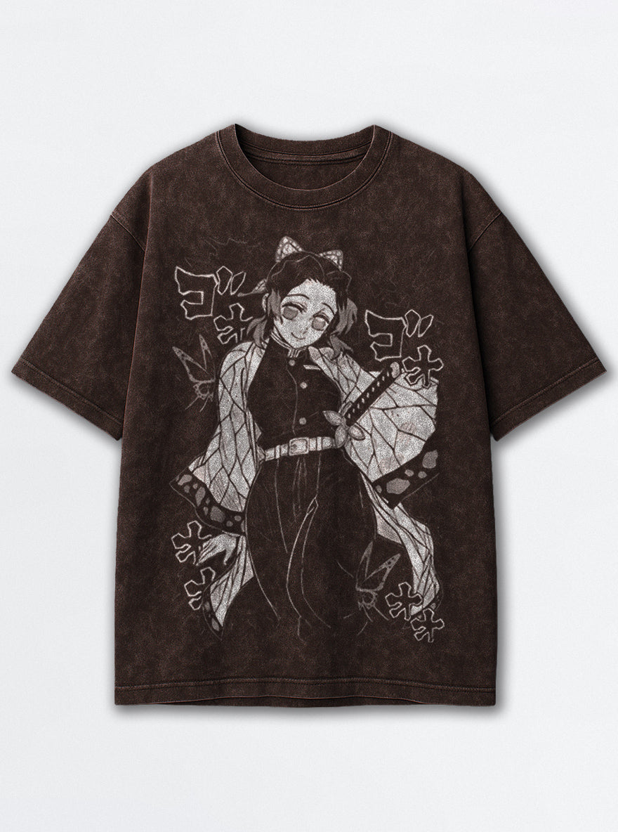Insect Hashira – Brown T-Shirt – mockup | Demon Slayer