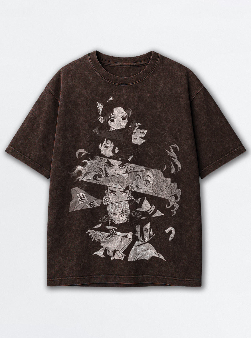 Blade Stack – Brown T-Shirt – mockup | Demon Slayer