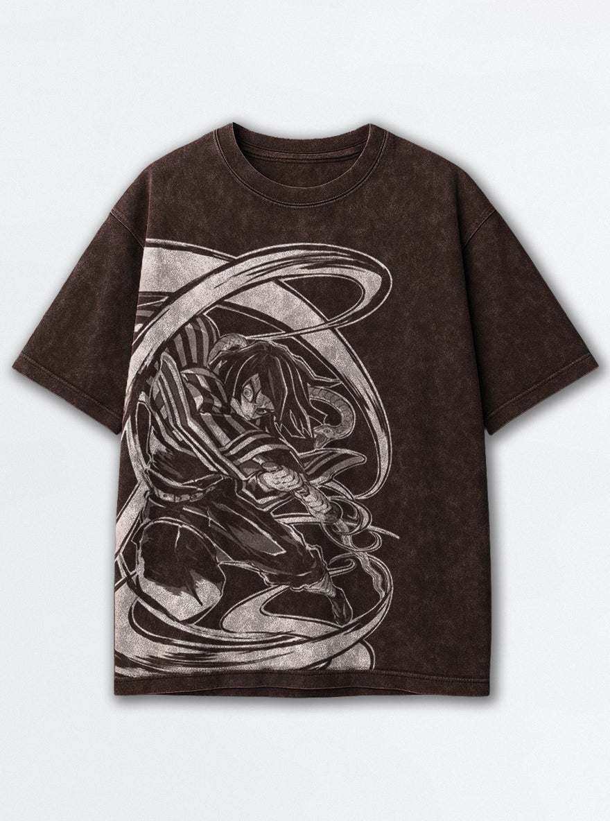 Serpent Hashira – Brown T-Shirt – mockup | Demon Slayer