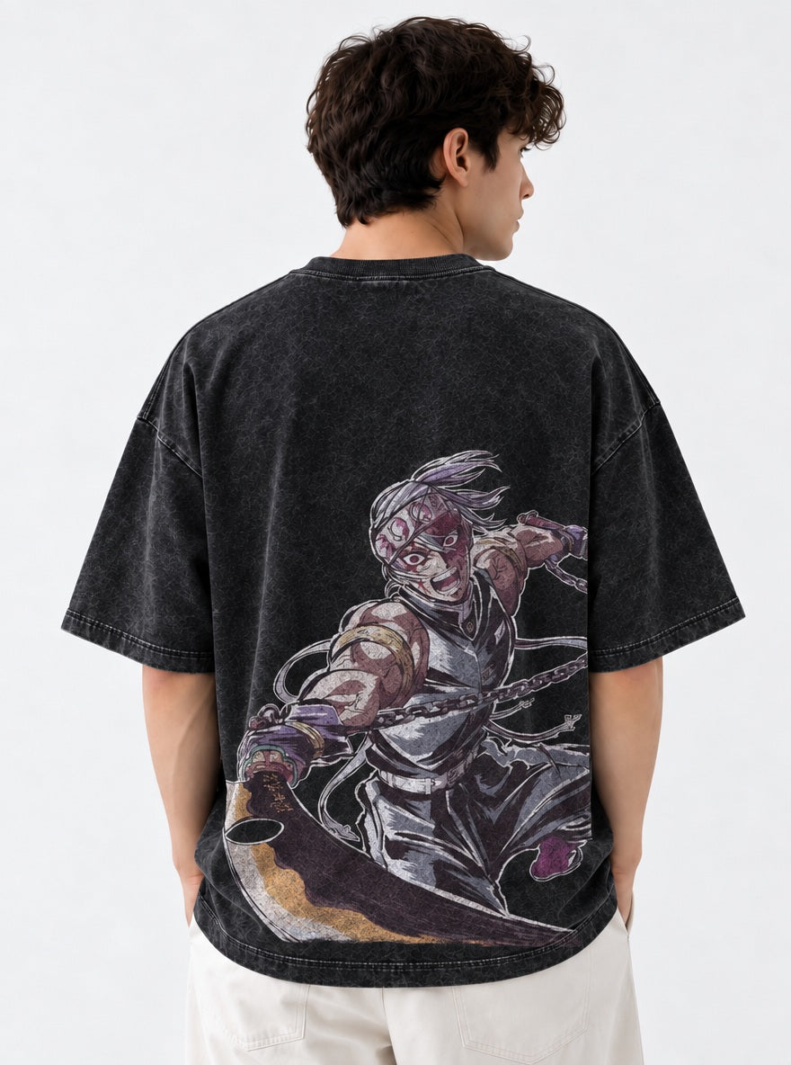 Tengen Flash – Black T-Shirt – model shot | Demon Slayer