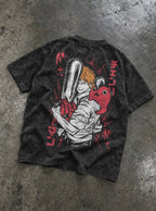 Denji & Pochita – T-Shirt – flat-lay | Chainsaw Man
