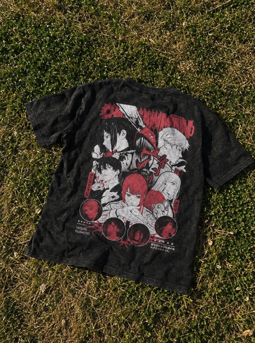 Devil Hunters – T-Shirt – flat-lay | Chainsaw Man
