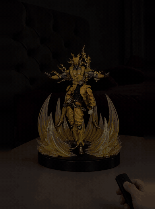 DIO and The World Mist Diffuser Figure – switching on with the remote, light and mist (animated) | JoJo
