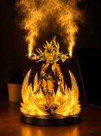 DIO and The World Mist Diffuser Figure – lit with mist in a room at night | JoJo
