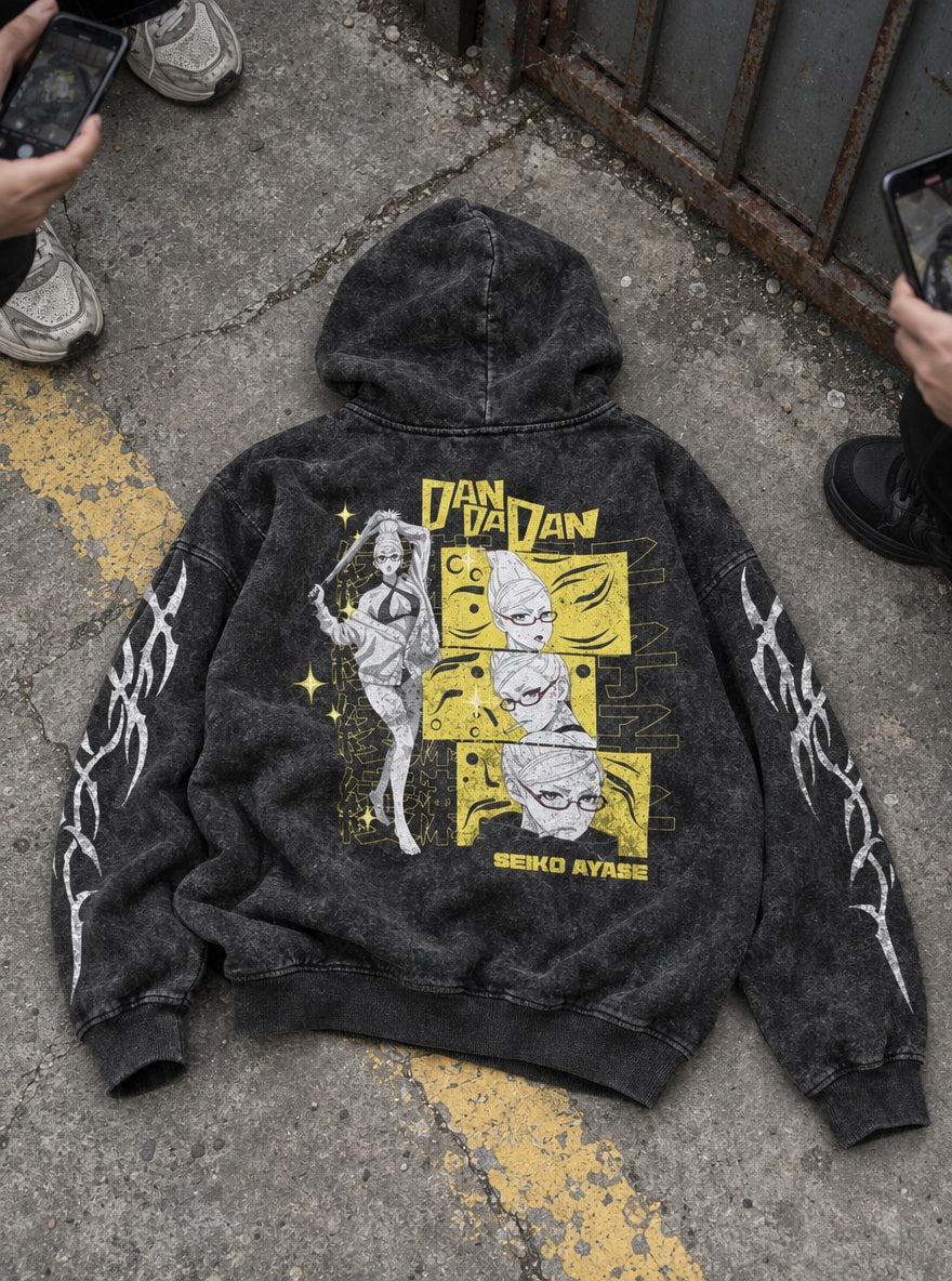 Seiko Ayase – Hoodie – flat-lay | Dandadan