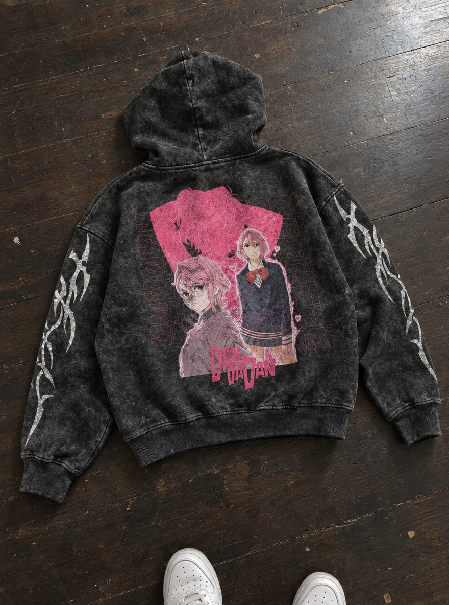 Aira Shiratori – Hoodie – flat-lay | Dandadan