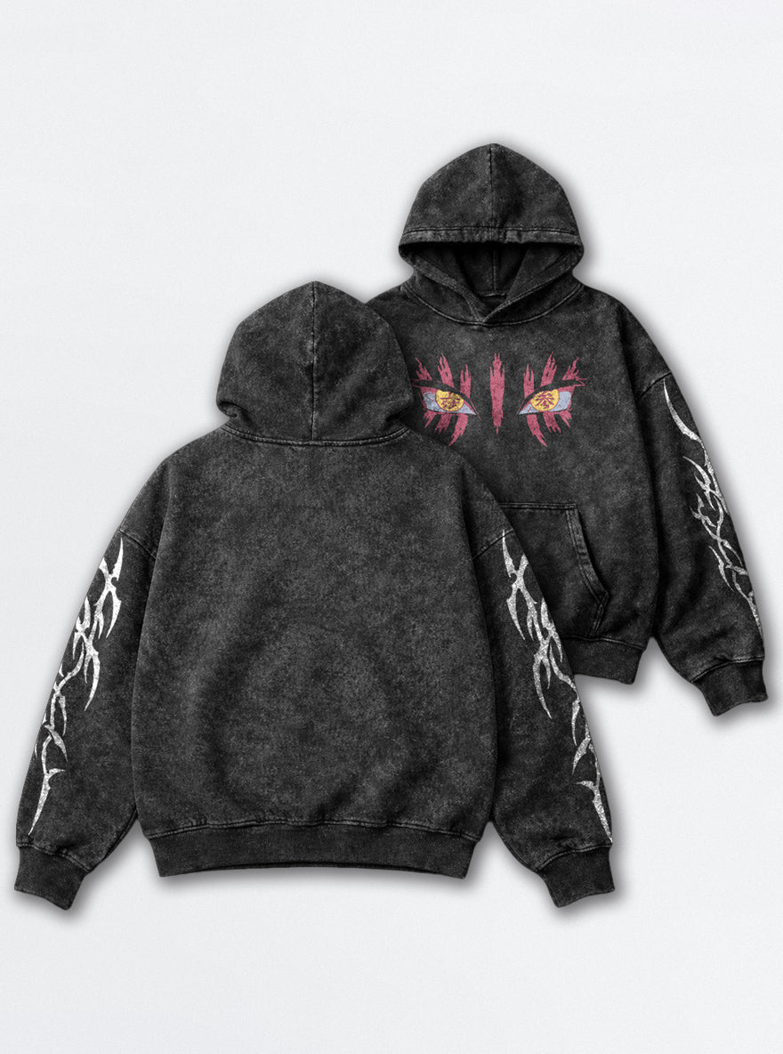 Akaza Eyes – Hoodie – mockup | Demon Slayer