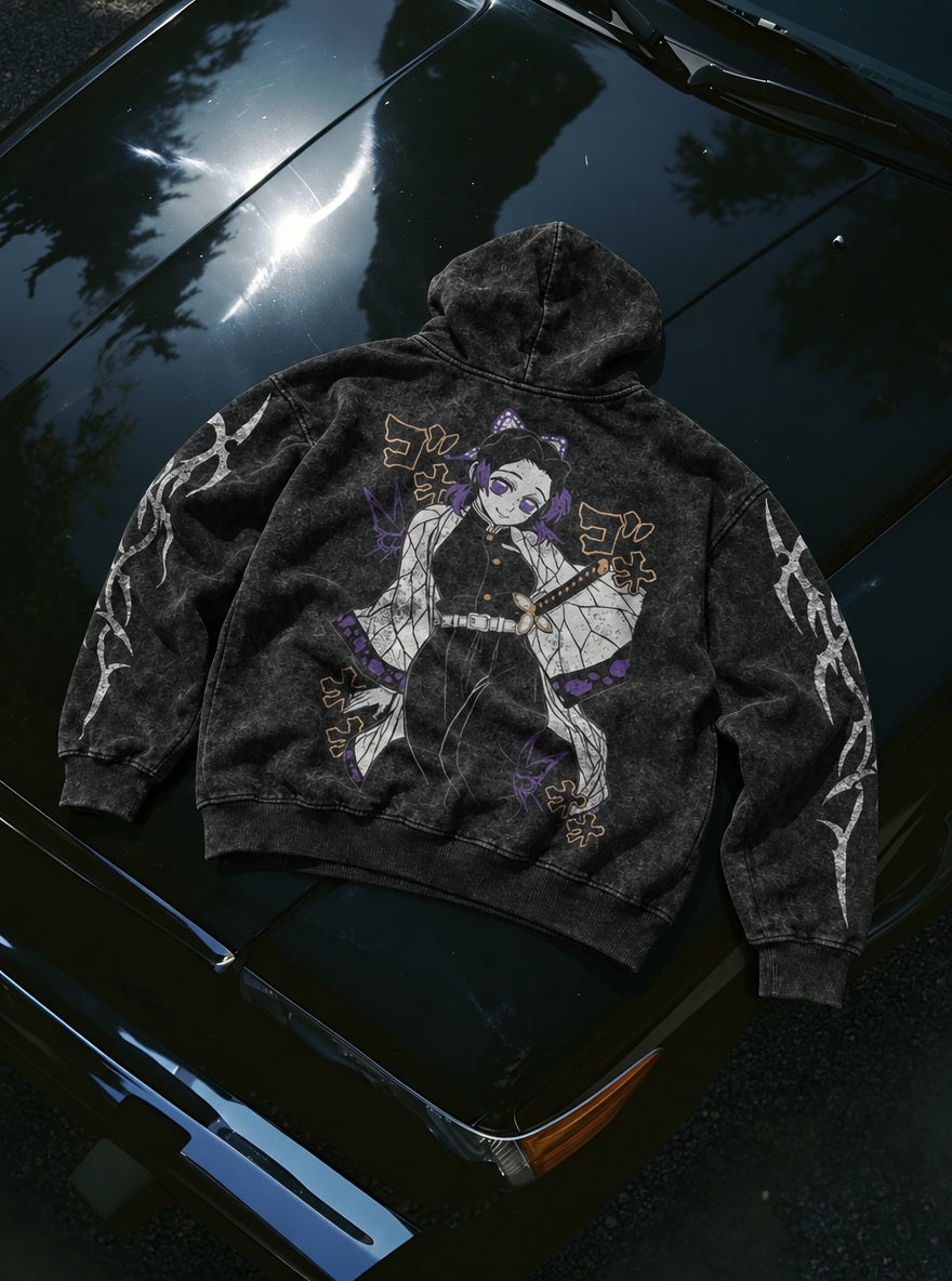 Insect Hashira – Hoodie – flat-lay | Demon Slayer