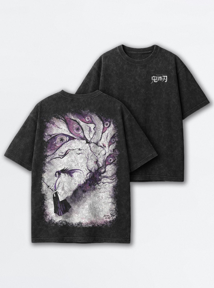 Kokushibo Wrath – Black T-Shirt – mockup | Demon Slayer