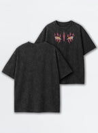 Akaza Eyes – Black T-Shirt – mockup | Demon Slayer