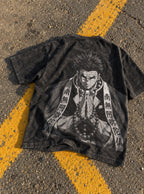 Gyomei Prayer – Black T-Shirt – flat-lay | Demon Slayer