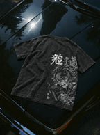 Tanjiro Mono – Black T-Shirt – flat-lay | Demon Slayer