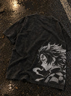 Tanjiro Resolve – Black T-Shirt – flat-lay | Demon Slayer