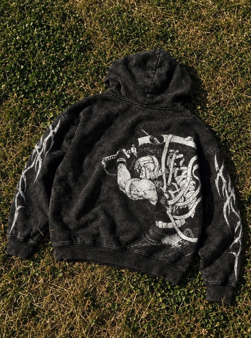 Tengen Uzui – Hoodie – flat-lay | Demon Slayer
