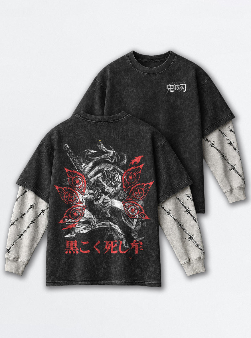 Crimson Gaze – Double Sleeves – mockup | Demon Slayer