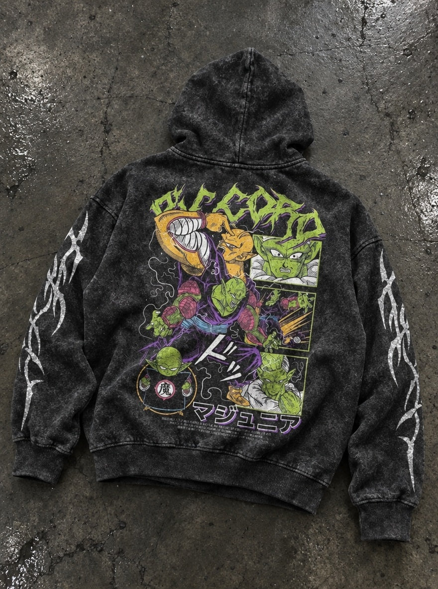 Piccolo Strike – Hoodie – flat-lay | Dragon Ball