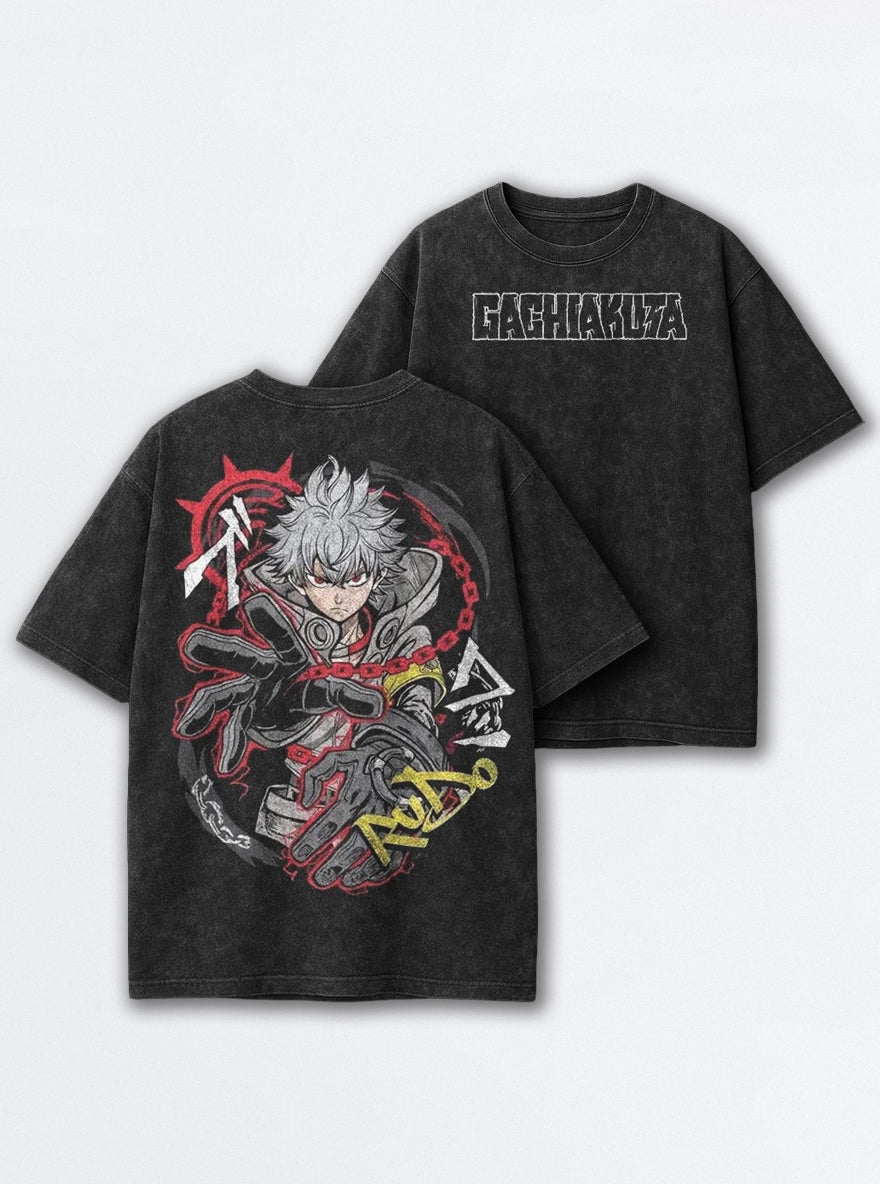 Rudo Chain Grip – T-Shirt – mockup | Gachiakuta
