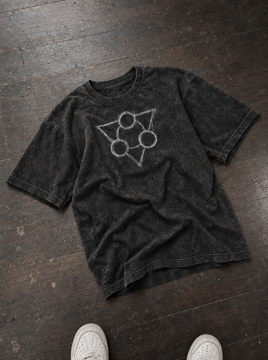 Cleaners Emblem – T-Shirt – flat-lay | Gachiakuta