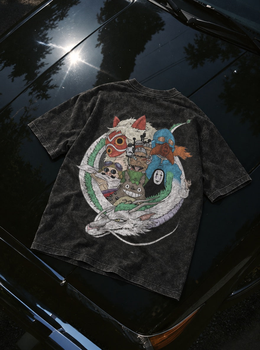 Haku Ring – T-Shirt – flat-lay | Ghibli