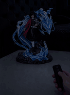 Giyu Tomioka Water Dragon Mist Diffuser Figure – switching on with the remote, light and mist (animated) | Demon Slayer